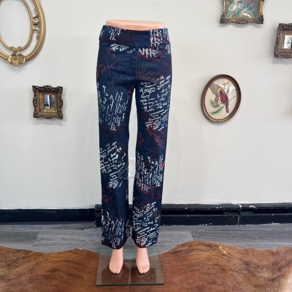 Vintage Necessary Objects Graffiti Script Pants S… - image 1
